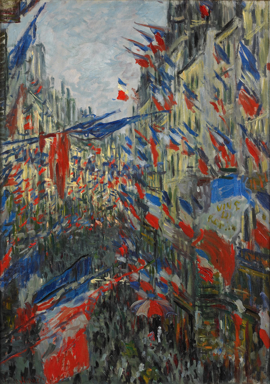 Rue Saint-Denis, festa de 30 de junho de 1878 W470 - Claude Monet