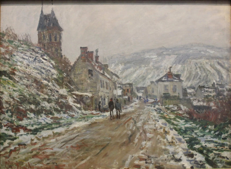 Rua da aldeia em Vétheuil W510 - Claude Monet