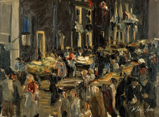 Ruelle de juif à Amsterdam - Max Liebermann - Reproductions de tableaux et peintures haut de gamme