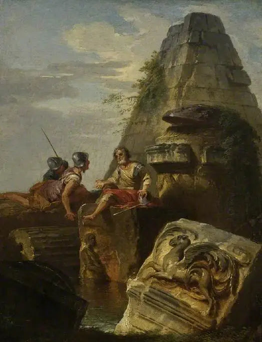 Ruínas com figuras - Giovanni Paolo Panini
