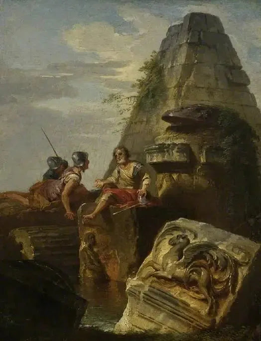 Ruínas com figuras - Giovanni Paolo Panini