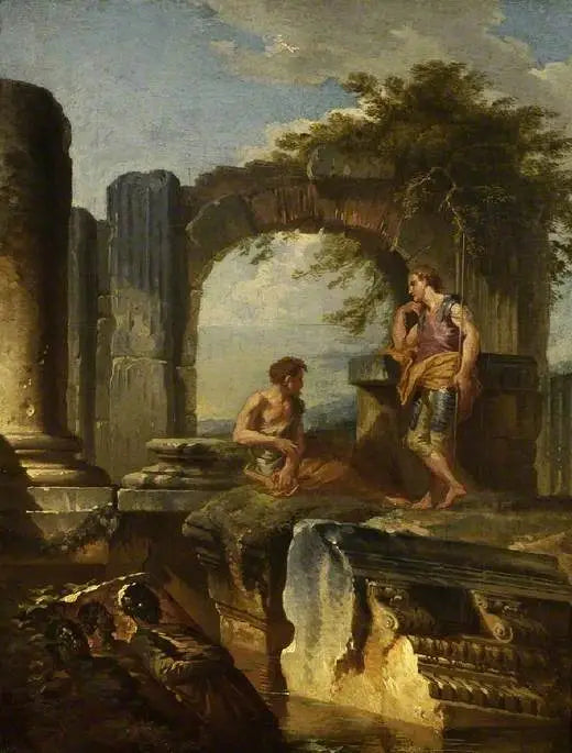 Ruínas com figuras - Giovanni Paolo Panini