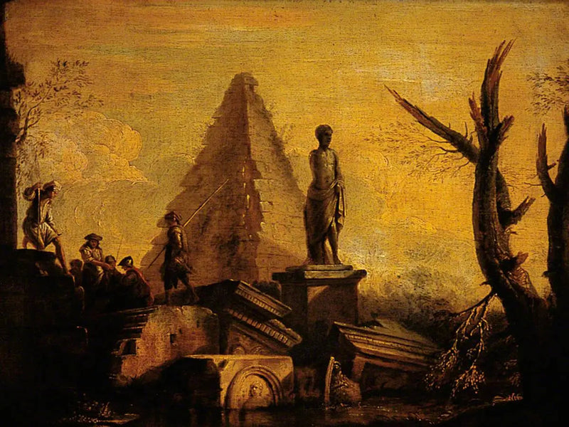 Ruínas com o túmulo de Céstio - Giovanni Paolo Panini