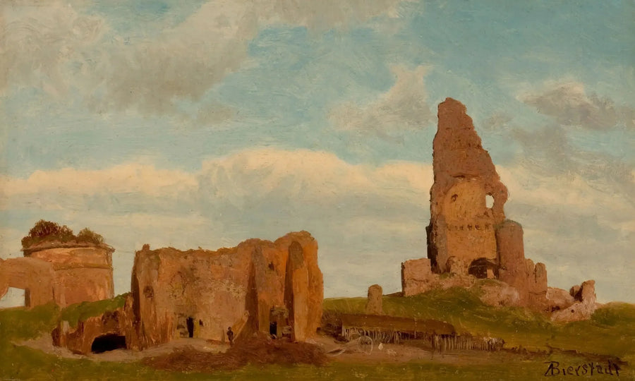 Ruínas, campanha romana - Albert Bierstadt