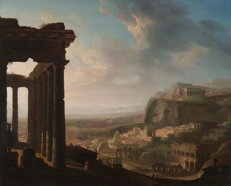 Ruínas de uma cidade antiga - John Martin