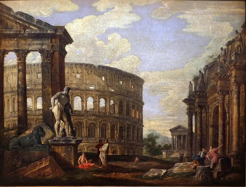 Ruínas da Roma Antiga - Giovanni Paolo Panini
