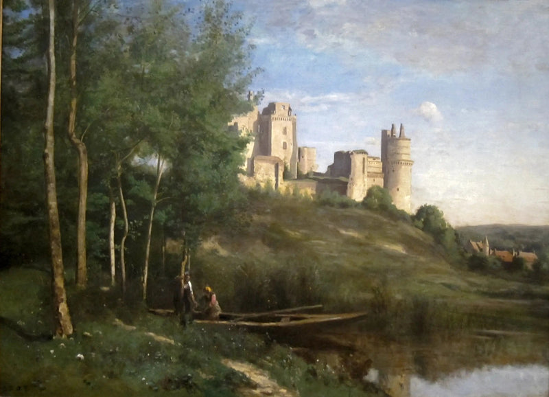 Ruínas do Castelo de Pierrefonds - Jean-Baptiste Camille Corot