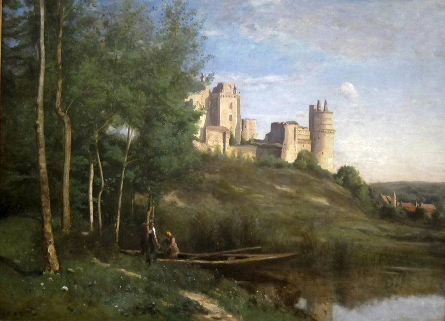 Ruínas do Castelo de Pierrefonds - Jean-Baptiste Camille Corot