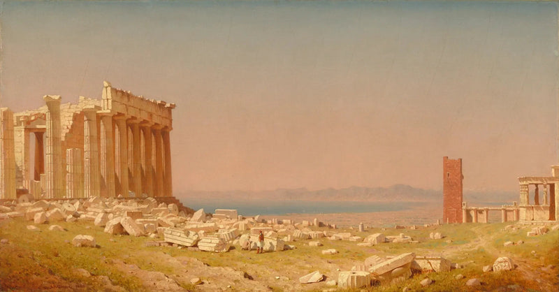 Ruínas do Partenon - Sanford Robinson Gifford