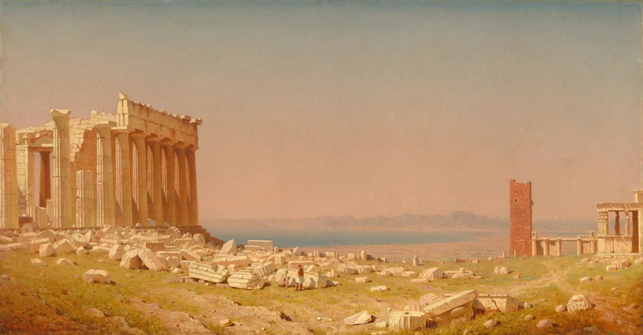 Ruínas do Partenon - Sanford Robinson Gifford