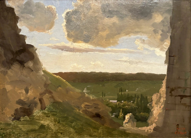 Ruínas medievais - Jean-Baptiste Camille Corot