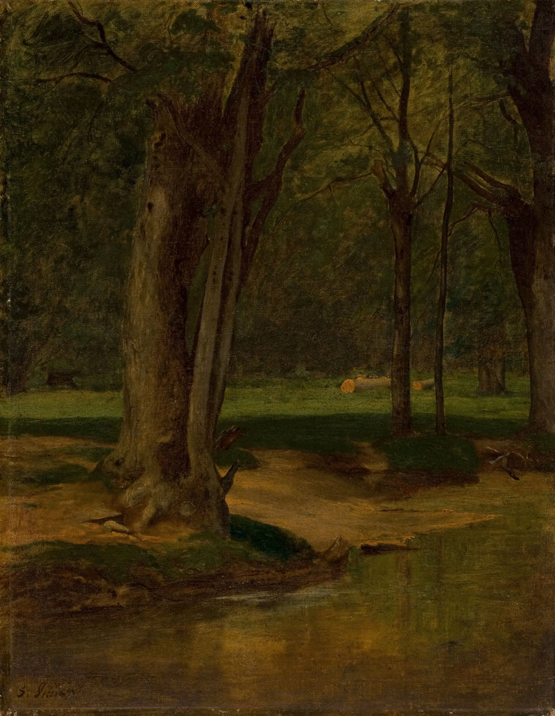 Riacho de trutas, North Conway - George Inness