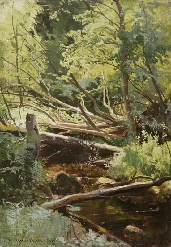  riacho na floresta - Ivan Chichkine