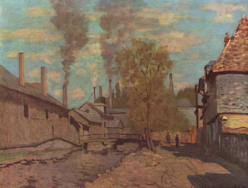 O Riacho de Robec - Claude Monet