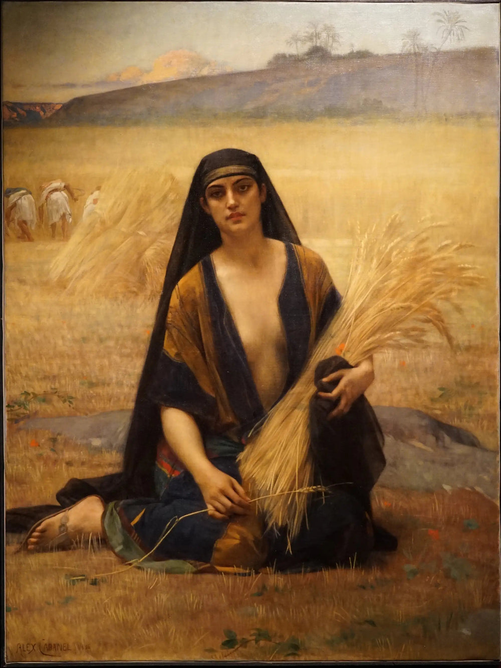 Ruth glanant dans les champs de Booz - Alexandre Cabanel image 1 reproduction d’œuvre d’art à l’huile