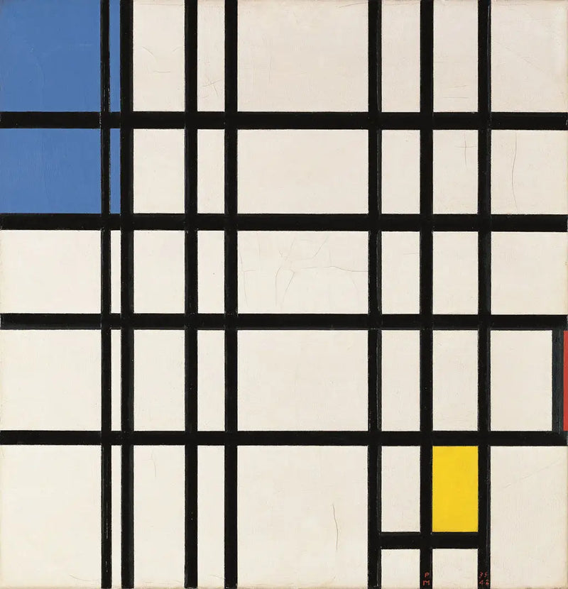 Ritmo de linhas retas (e cor?) - Piet Mondrian