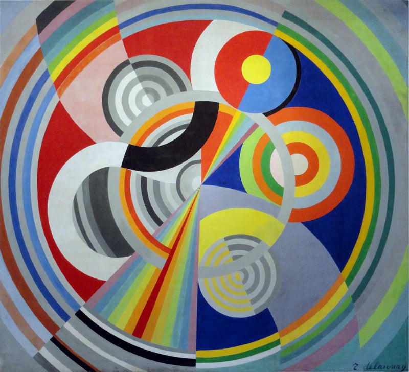 Ritmo n°1, decoração para o Salão das Tulherias - Robert Delaunay
