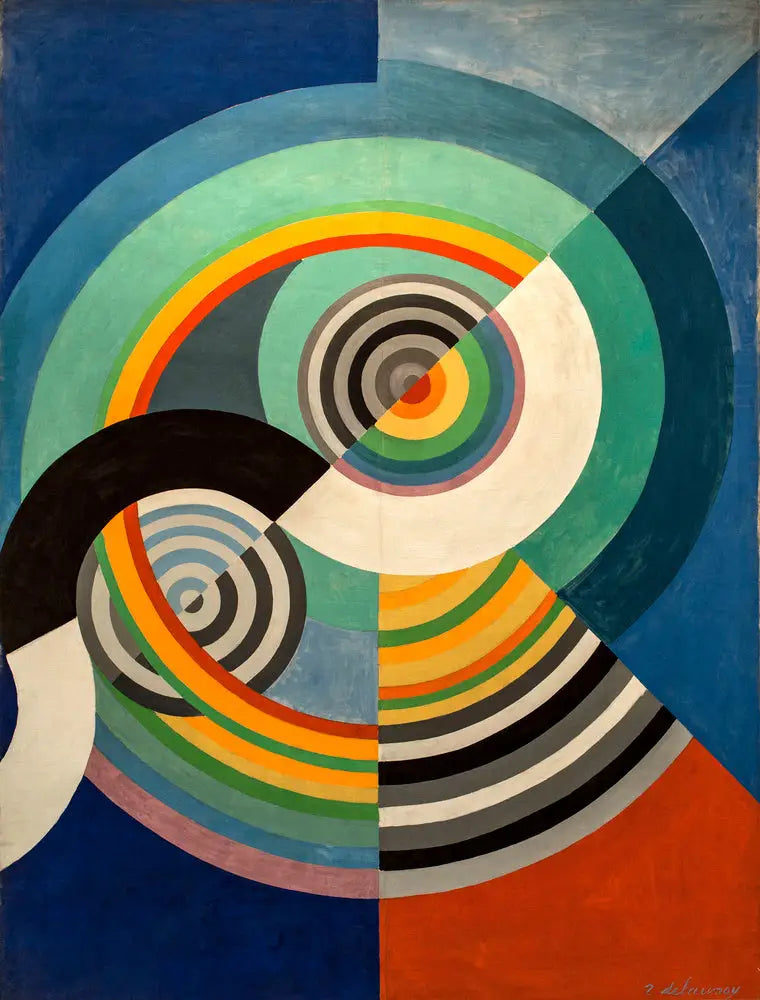 Ritmo n°3, decoração para a sala das Tulherias - Robert Delaunay