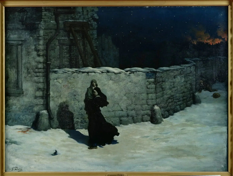 Irmã da Caridade salvando uma criança. Episódio do cerco de Paris - Gustave Doré