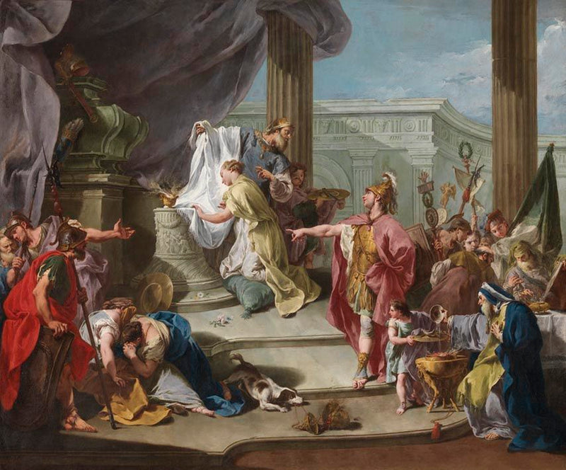 Sacrifício de Políxene - Giovanni Battista Pittoni