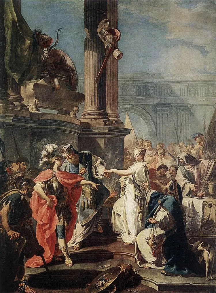 Sacrifício de Polixena - Giovanni Battista Pittoni