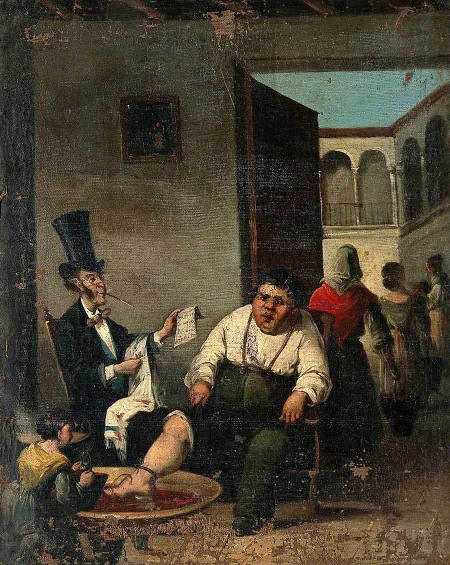 Saignée do pé - Honoré Daumier