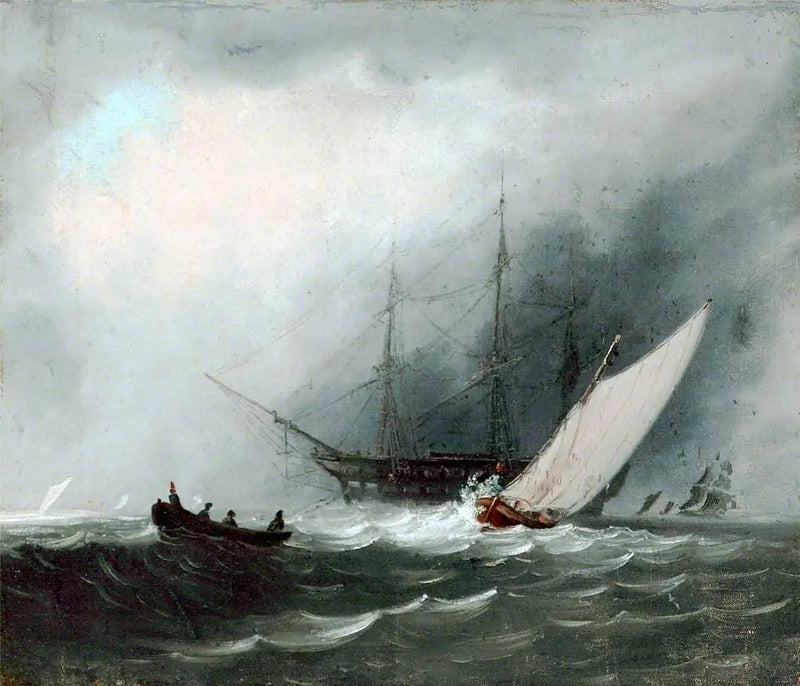 Navio à Vela (Navio de Guerra) - J. M. W. Turner