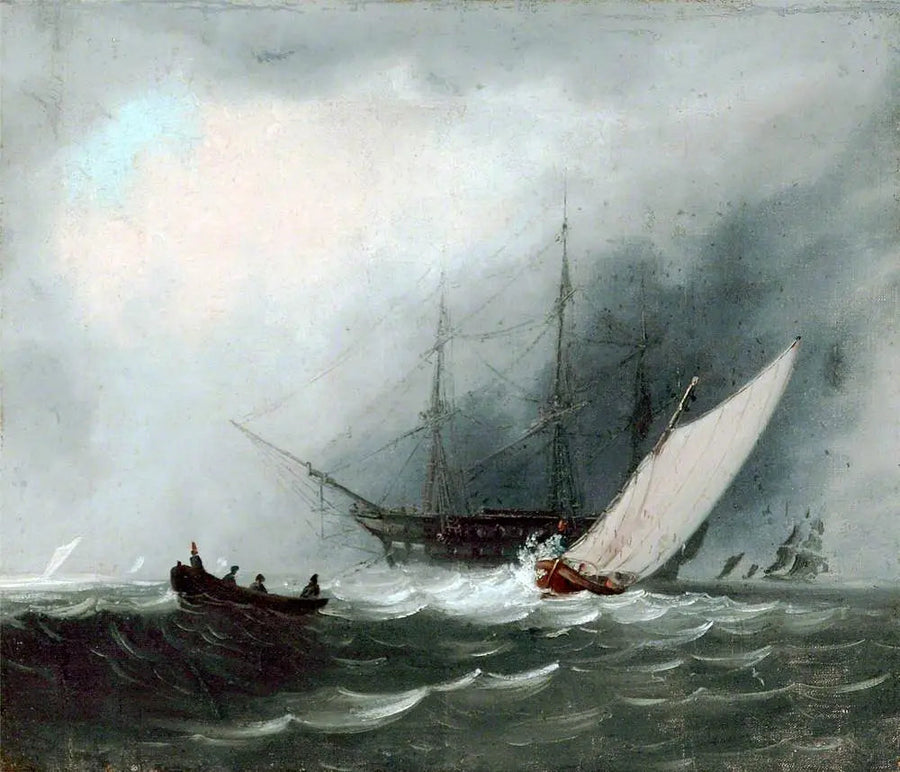Navio à Vela (Navio de Guerra) - J. M. W. Turner