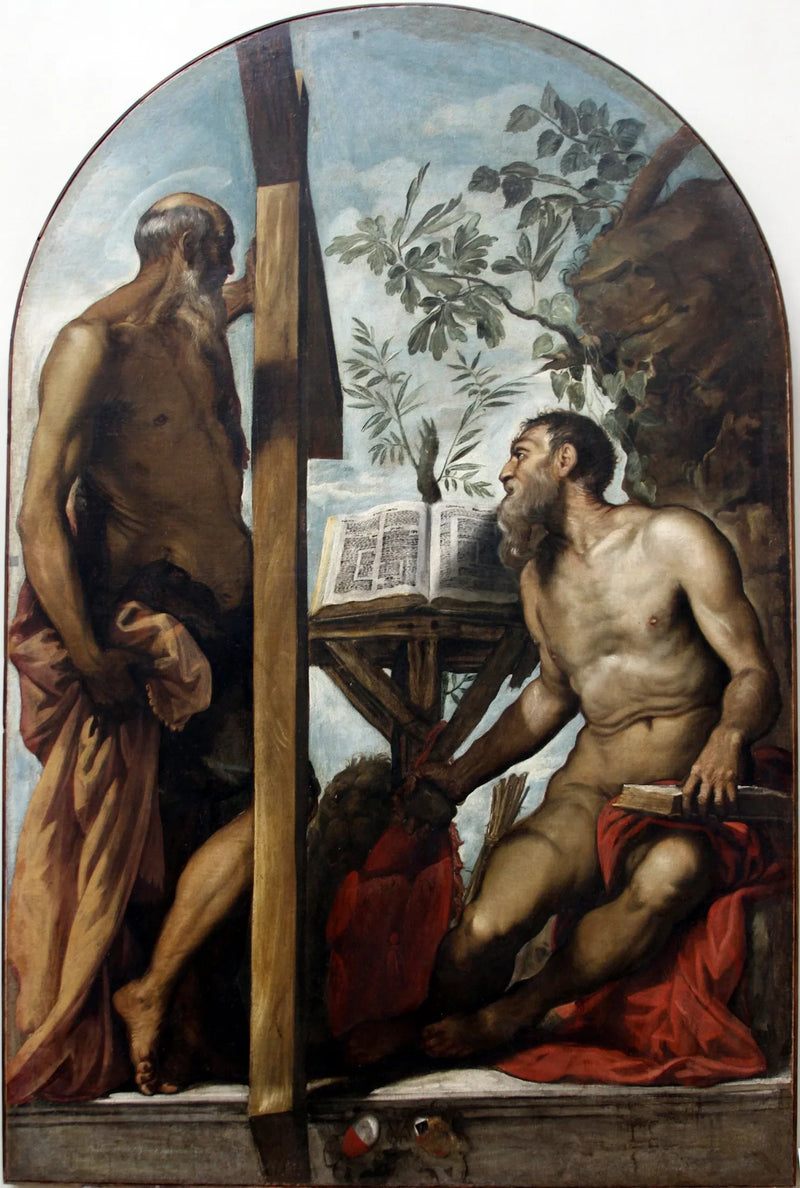 São André e São Jerônimo - Jacopo Tintoretto