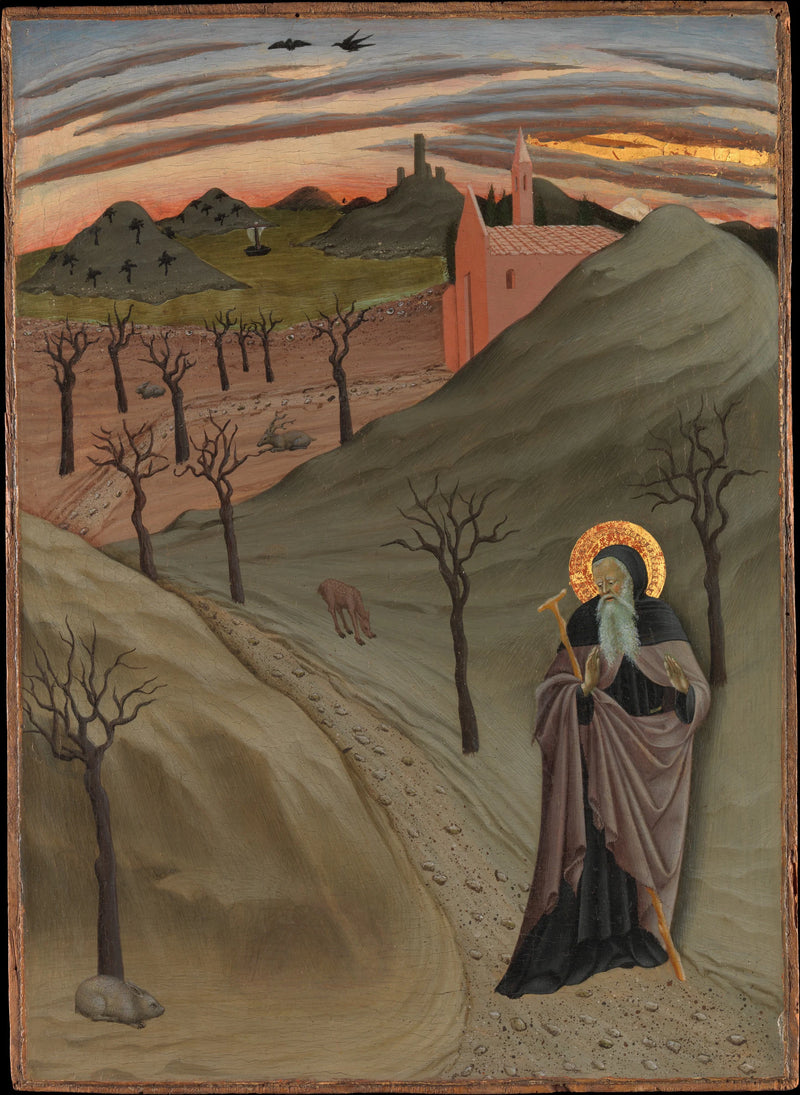 Saint Antoine abbé dans le désert - Osservanza Master