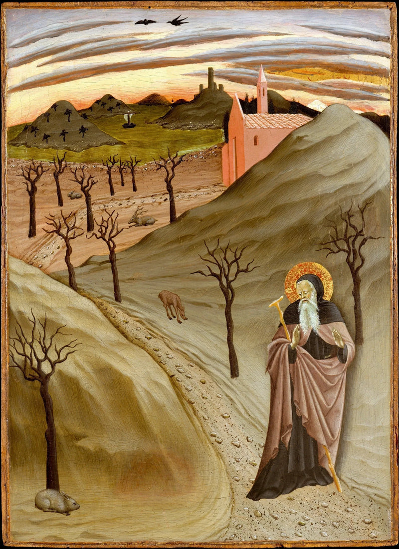São Antônio, abade no deserto - Mestre da Osservanza