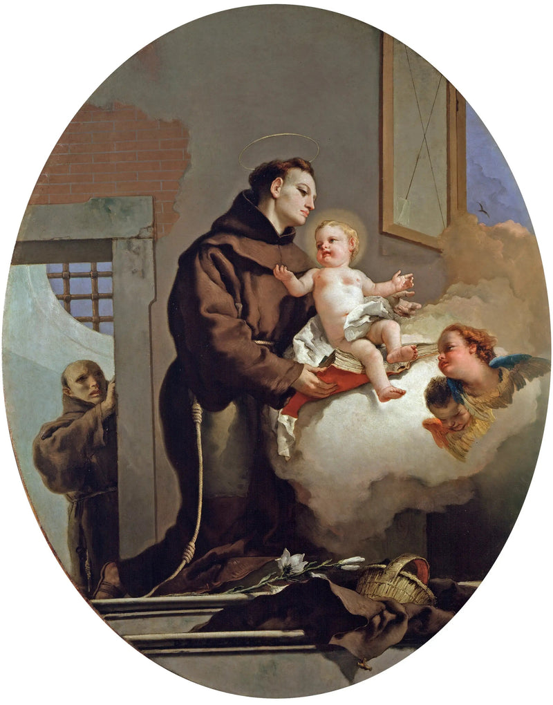 São Antônio de Pádua com o Menino Jesus - Giovanni Battista Tiepolo