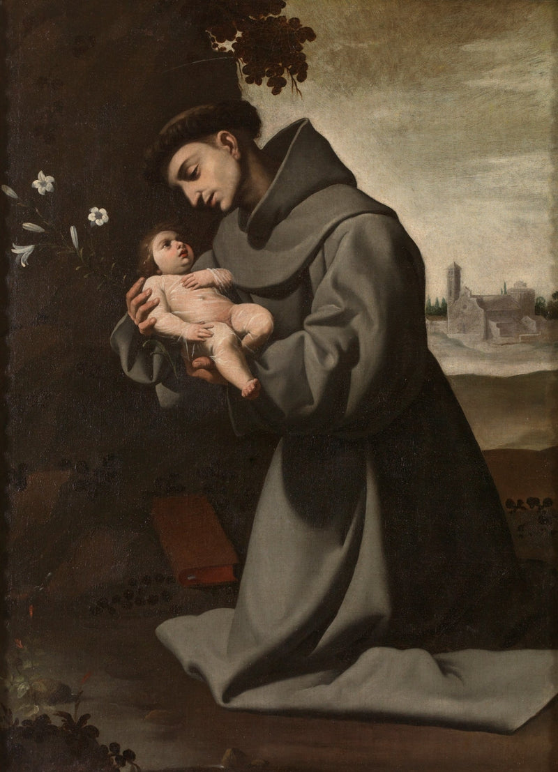 São Antônio de Pádua com o Menino Jesus - Francisco de Zurbarán