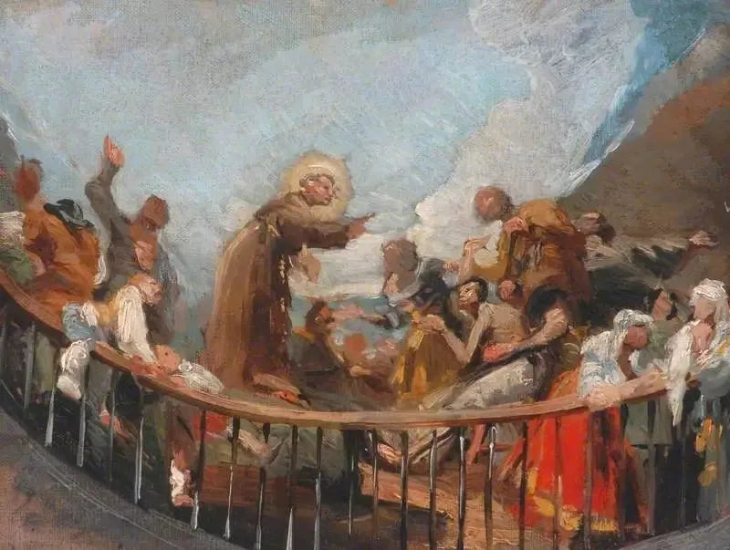 São Antônio ressuscitando um morto - Francisco de Goya