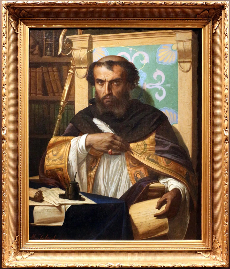  Santo Agostinho em seu escritório - Alexandre Cabanel