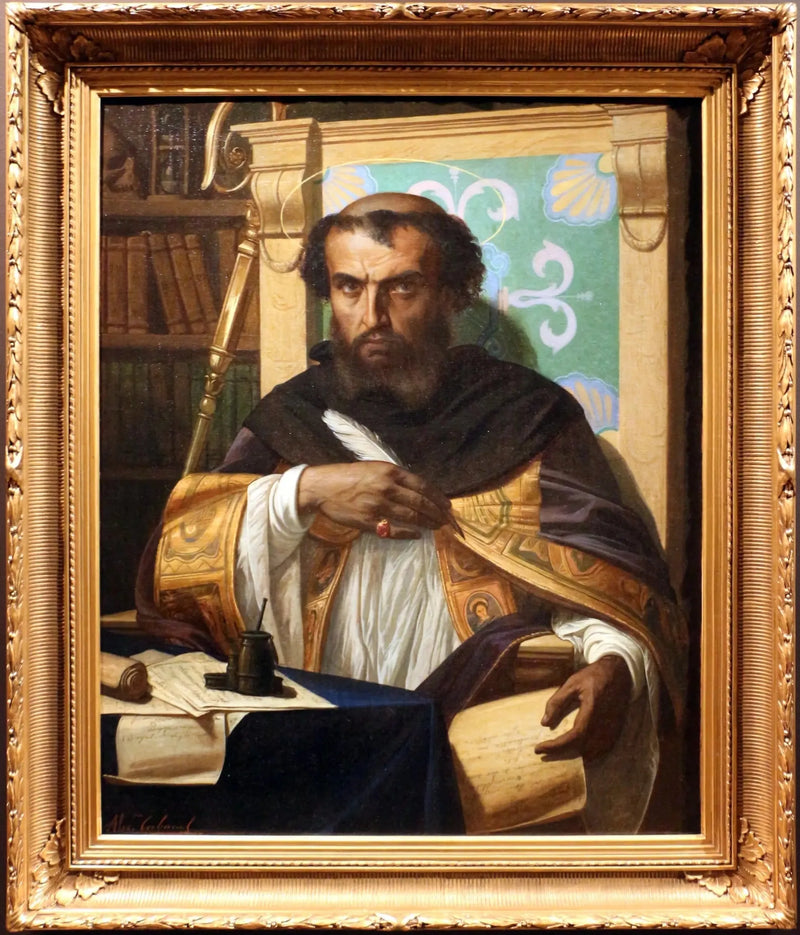  Santo Agostinho em seu escritório - Alexandre Cabanel