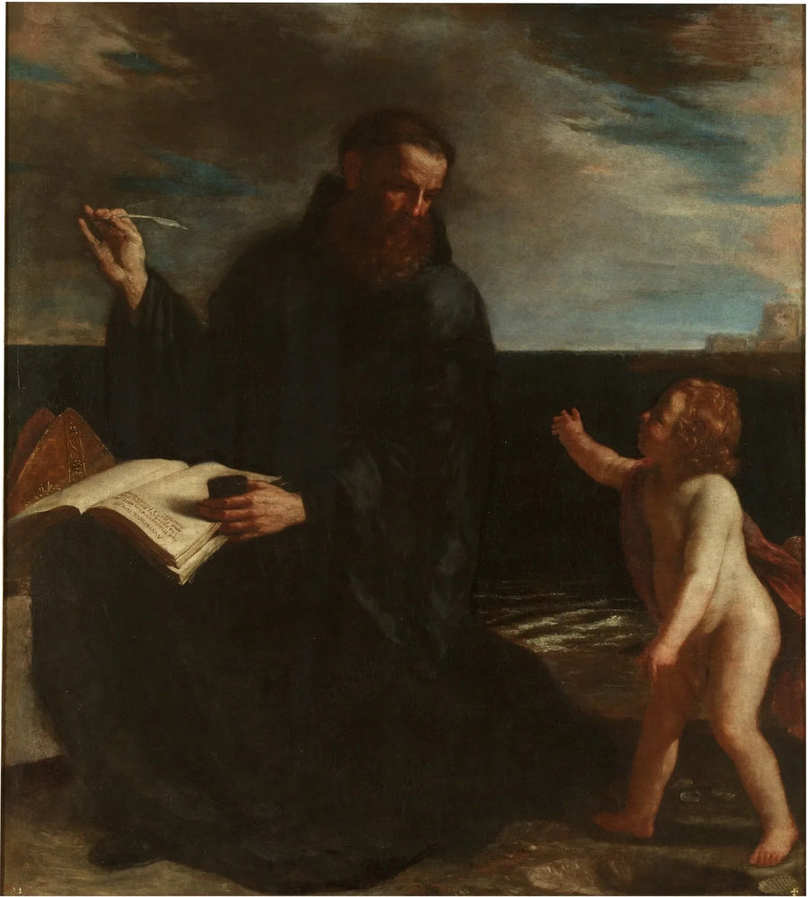 São Agostinho meditando sobre a Trindade - Guercino