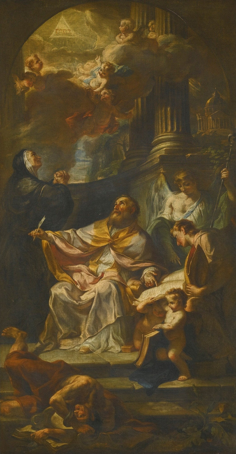São Agostinho triunfante sobre a heresia - Francesco Solimena