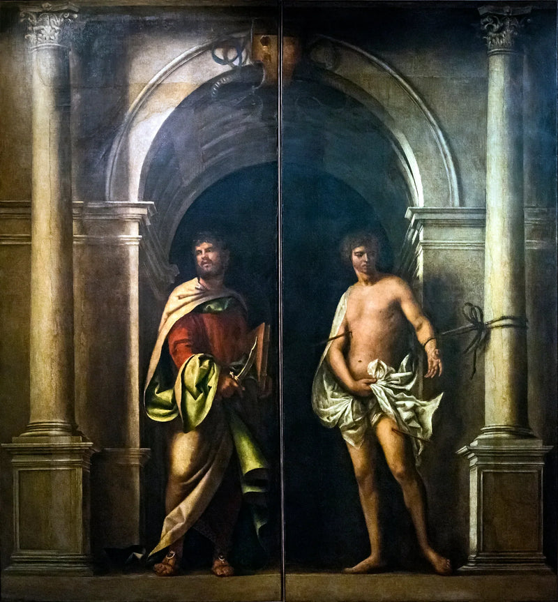 Saint Barthélemy e São Sebastião - Sebastiano del Piombo