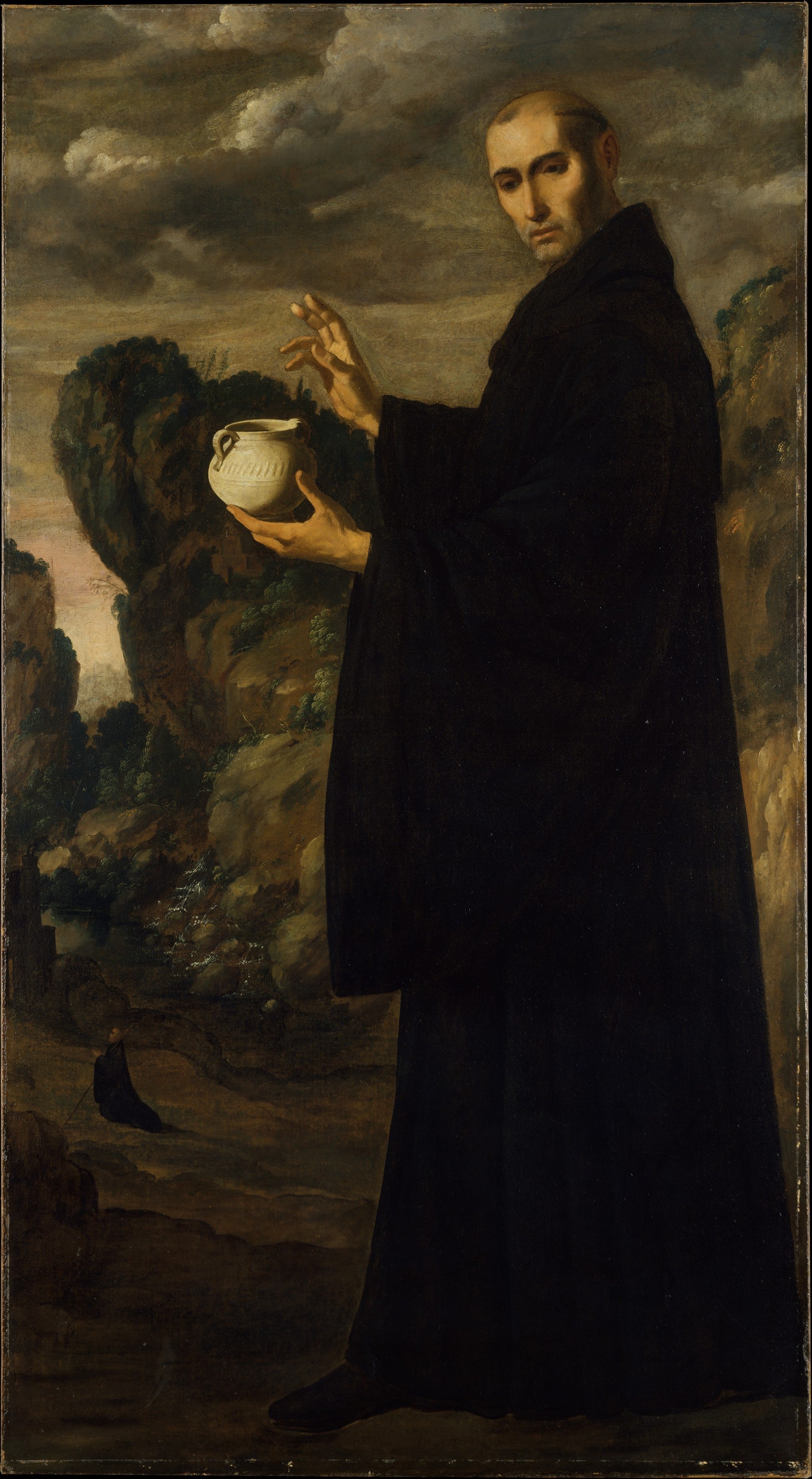 Saint Benoît - Francisco de Zurbarán image 1 reproduction artisanale de tableau