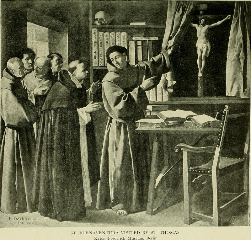 São Boaventura e São Tomás de Aquino diante do Crucifixo - Francisco de Zurbarán