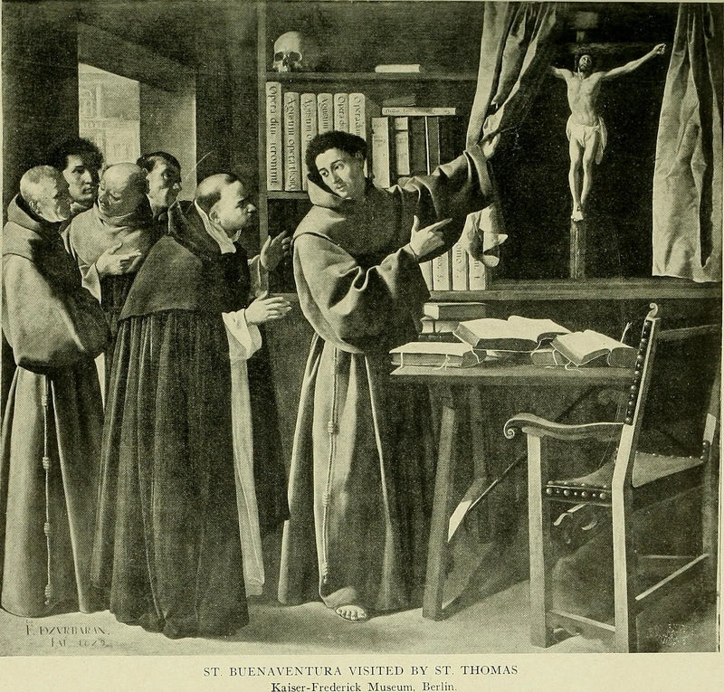 São Boaventura e São Tomás de Aquino diante do Crucifixo - Francisco de Zurbarán