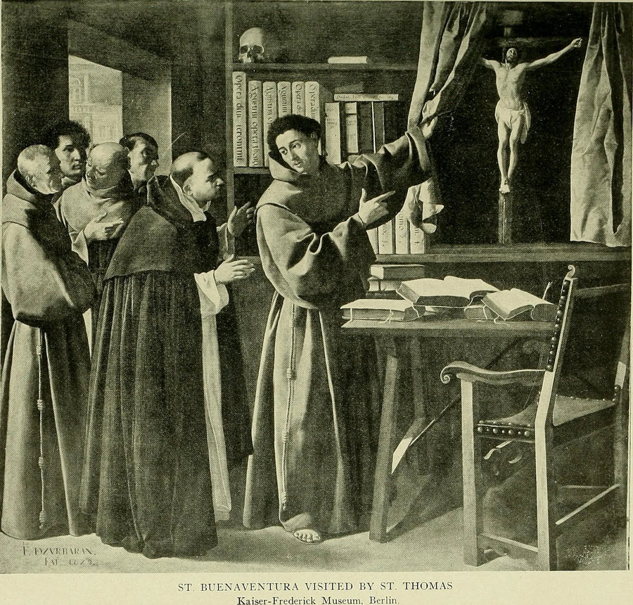 São Boaventura e São Tomás de Aquino diante do Crucifixo - Francisco de Zurbarán