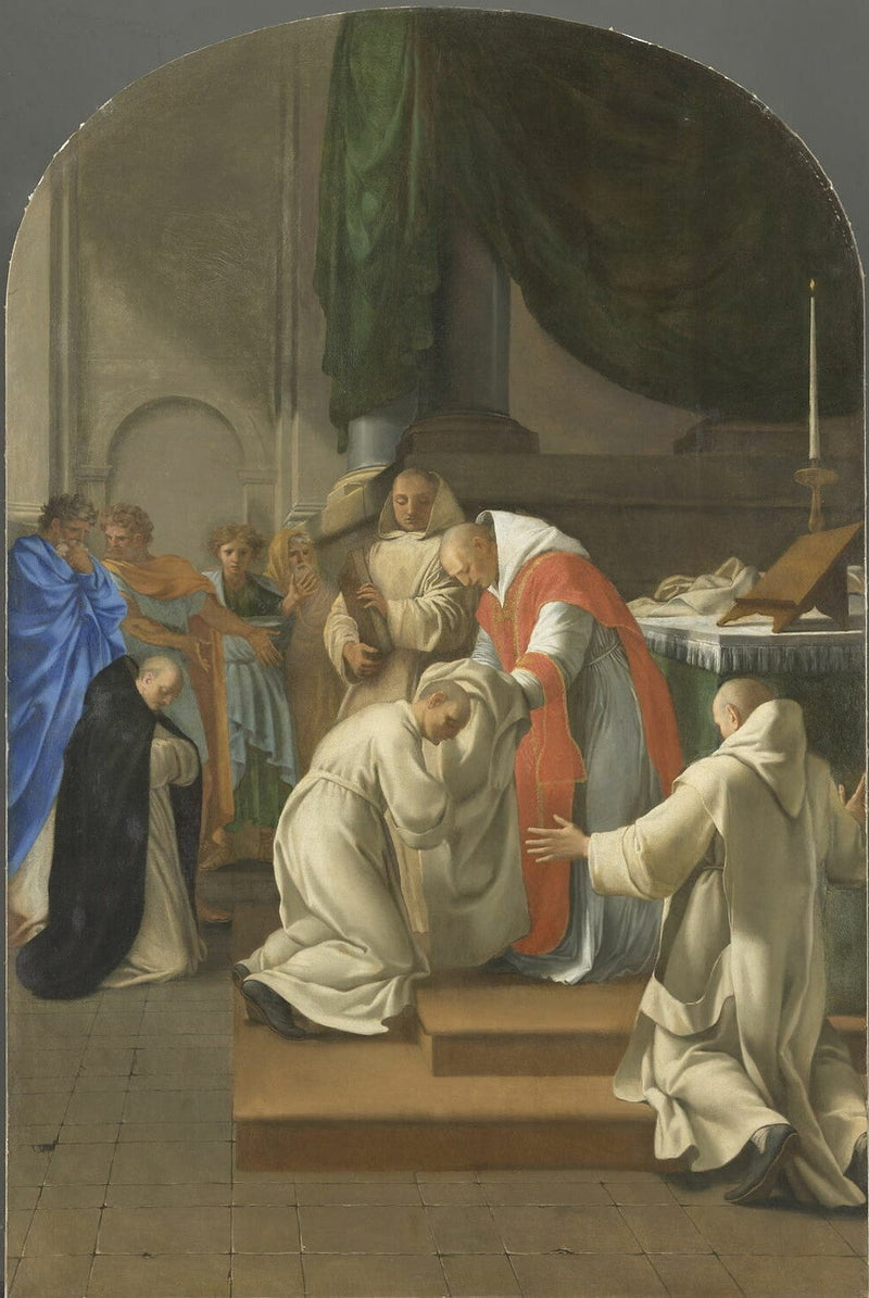 São Bruno veste várias pessoas - Eustache Le Sueur