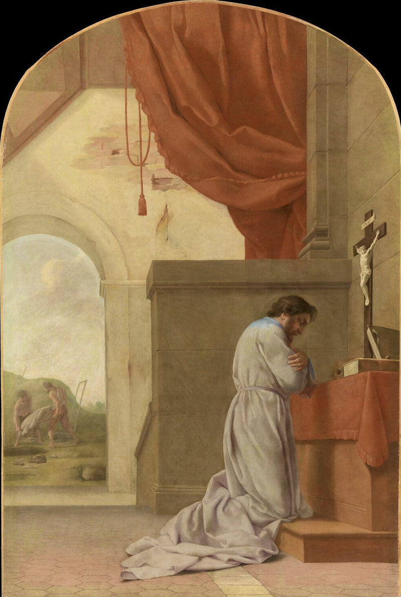 São Bruno em oração - Eustache Le Sueur