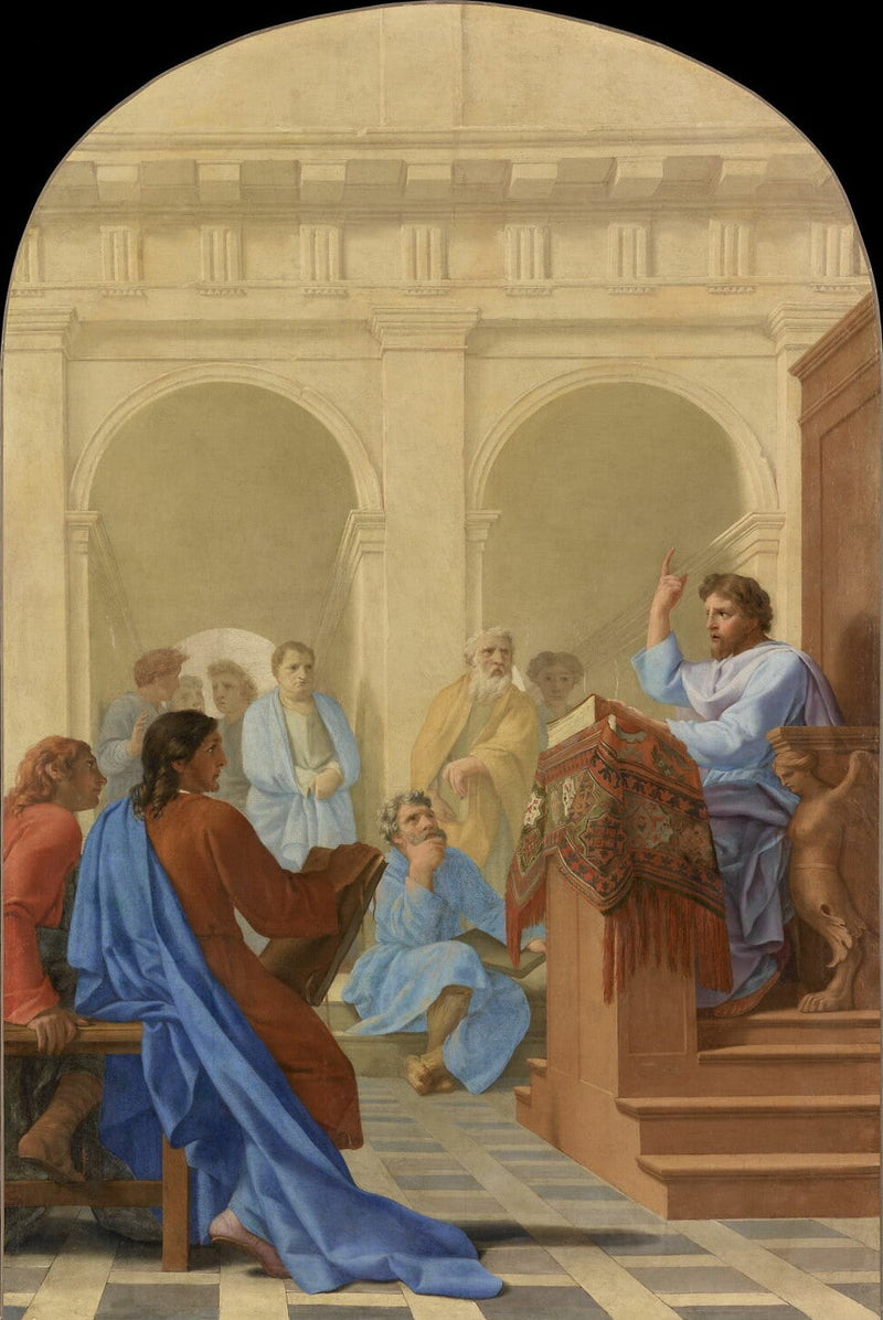 São Bruno ensina teologia nas escolas de Reims - Eustache Le Sueur