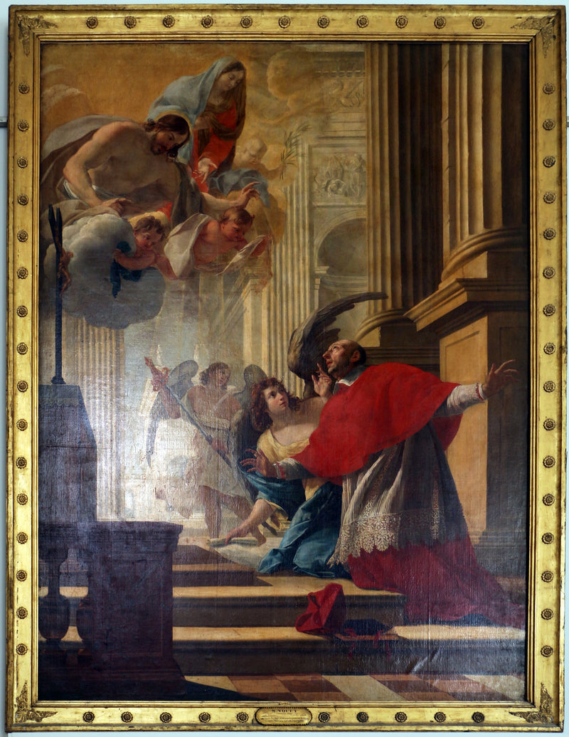 São Carlos Borromeu orando pelos pestilentos de Milão - Simon Vouet