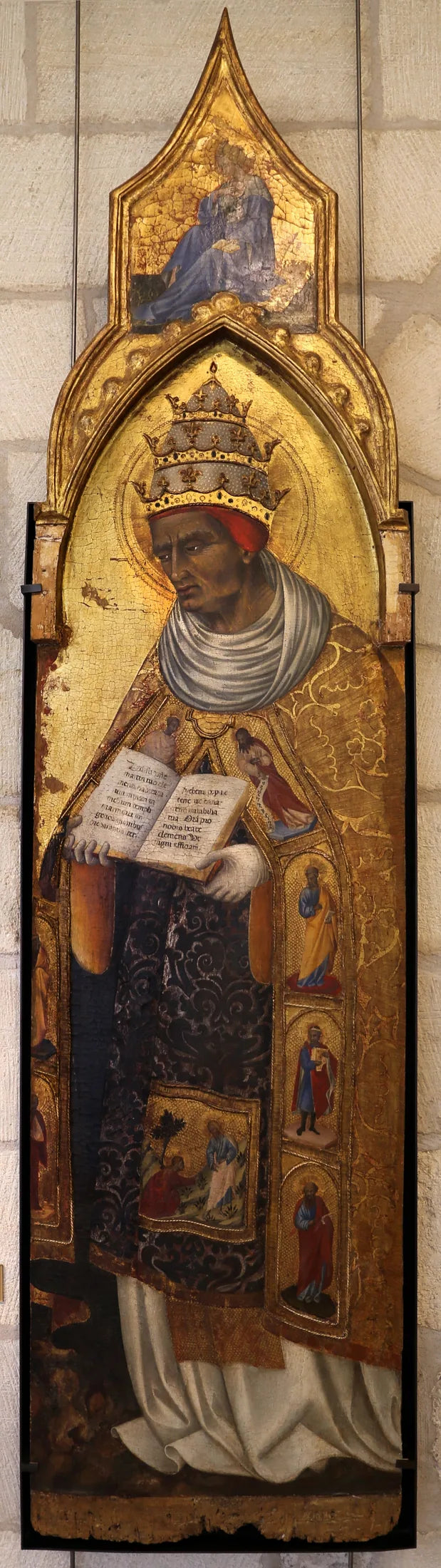 Saint Clément (acima: A Virgem da Anunciação) - Giovanni di Paolo