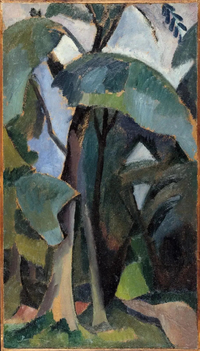 Saint-Cloud, estudo de paisagem - Robert Delaunay