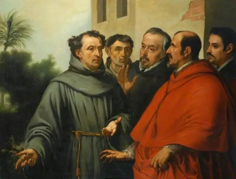 São Diego de Alcalá em êxtase diante da cruz - Bartolomé Esteban Murillo